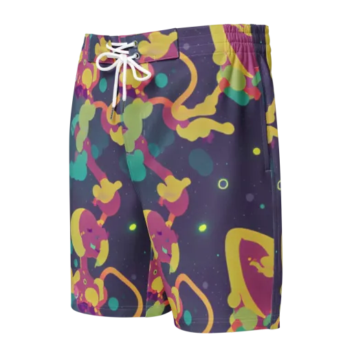 Cosmic Playroom on a Men's Board Shorts
