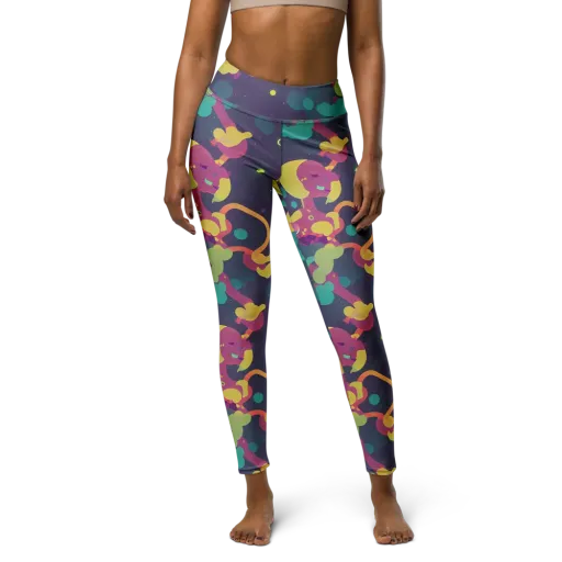 Cosmic Playroom on a Yoga Leggings