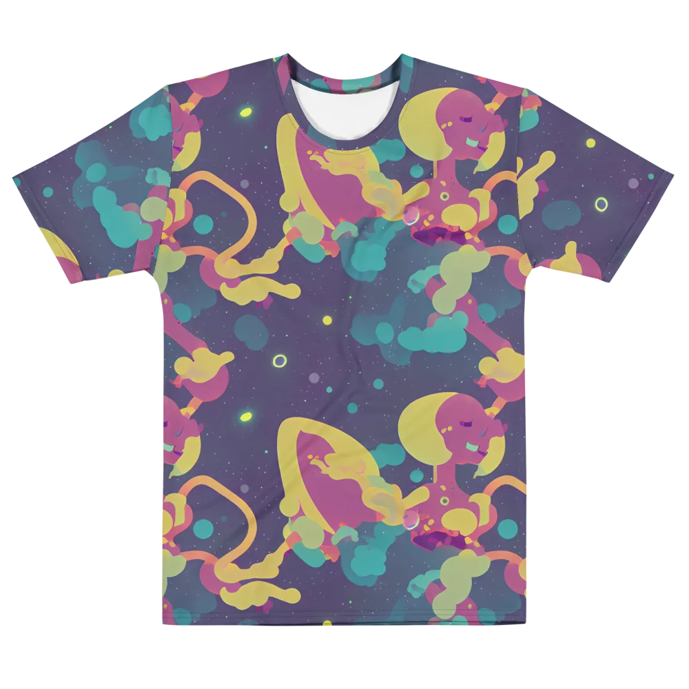 Cosmic Playroom on Men's Cotton Crew Neck T-Shirt — Front