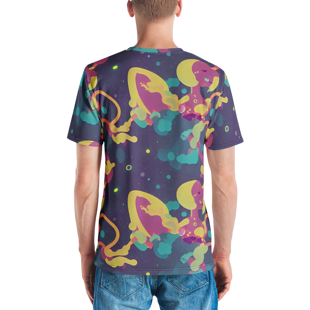 Cosmic Playroom on Men's Crew Neck T-Shirt — Back