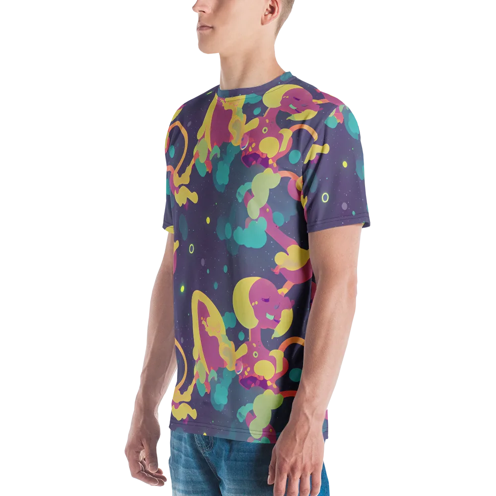 Cosmic Playroom on Men's Crew Neck T-Shirt — Left