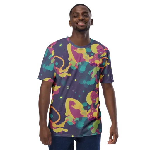Cosmic Playroom on a Men's Crew Neck T-Shirt