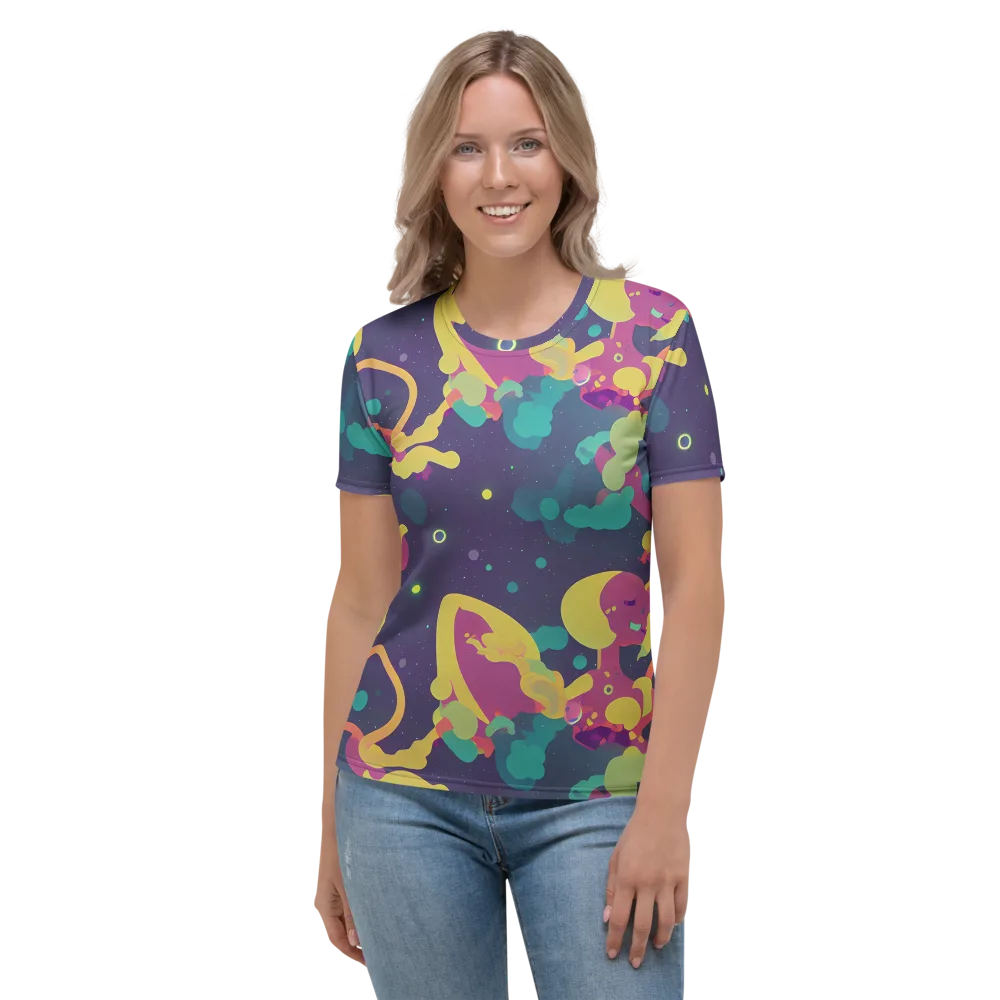 Cosmic Playroom on Women's Crew Neck T-Shirt — Front
