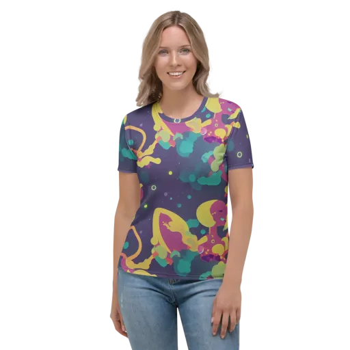 Cosmic Playroom on a Women's Crew Neck T-Shirt