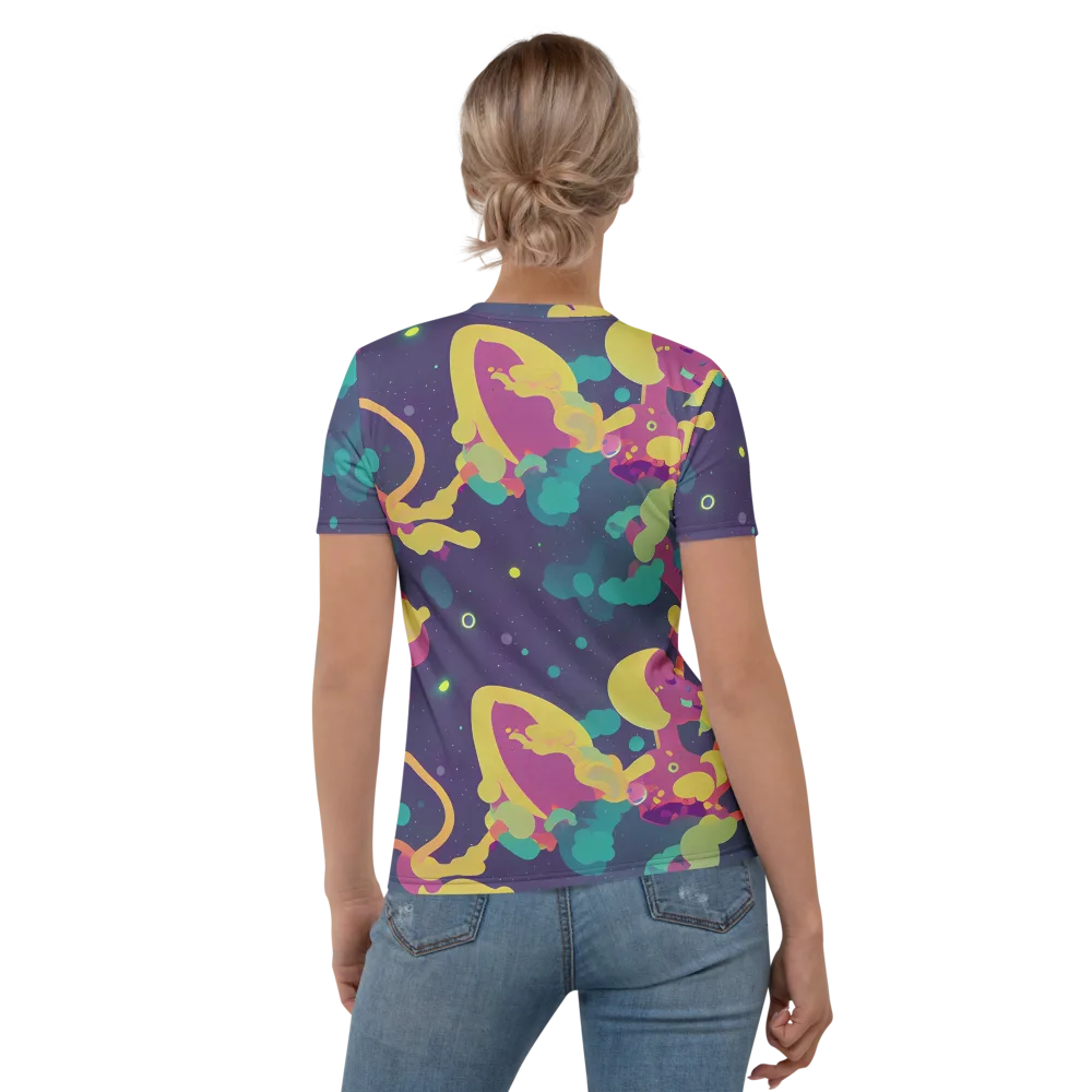 Cosmic Playroom on Women's Crew Neck T-Shirt — Back