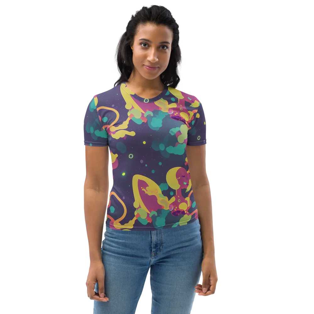 Cosmic Playroom on Women's Crew Neck T-Shirt — Front