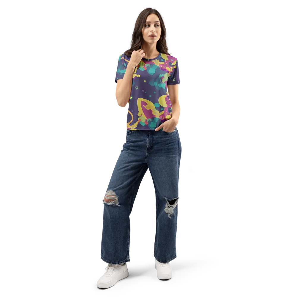 Cosmic Playroom on Women's Crew Neck T-Shirt — Front