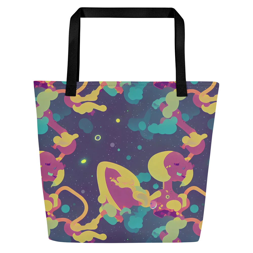 Cosmic Playroom on Large Tote Bag W/ Pocket — Front