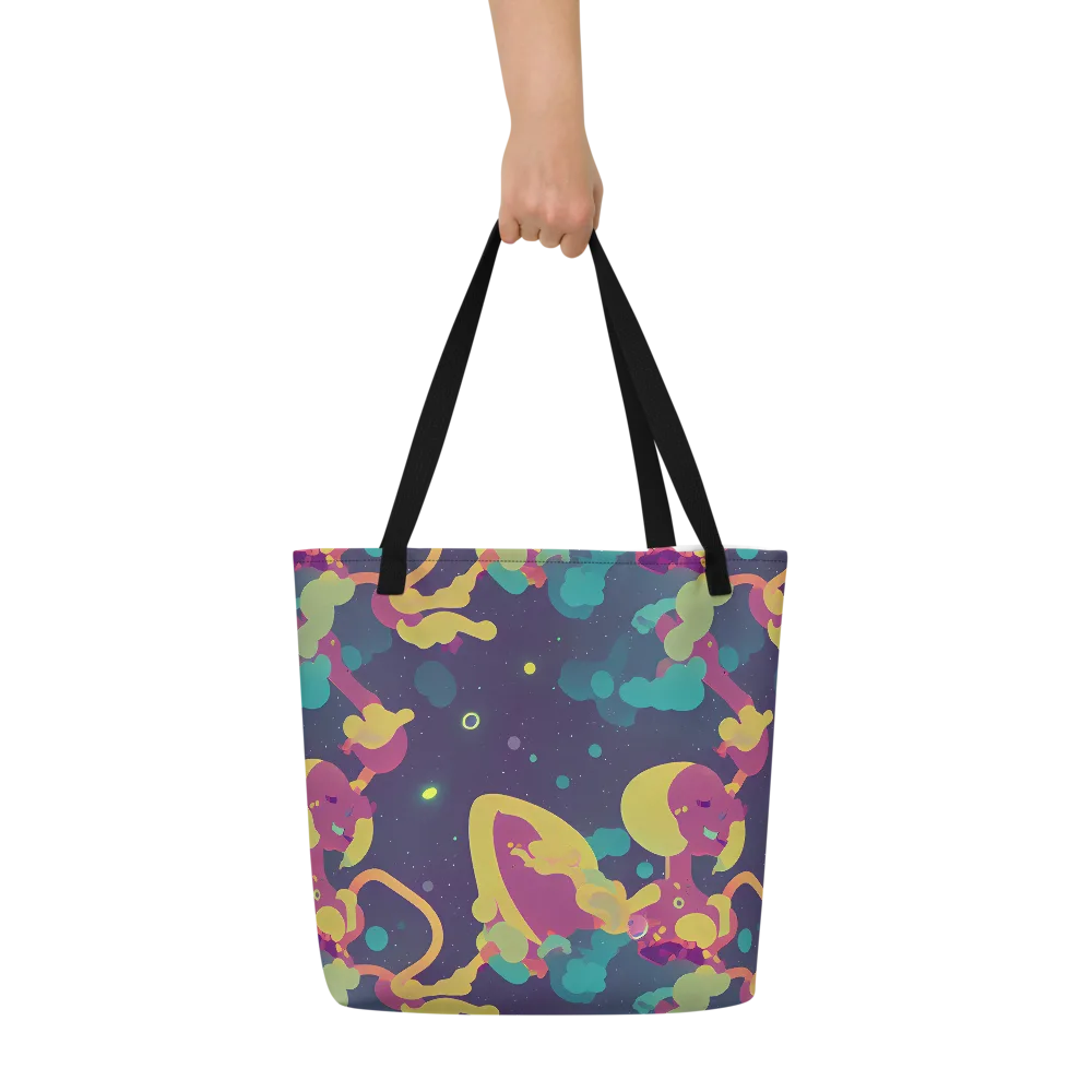 Cosmic Playroom on Large Tote Bag W/ Pocket — Front