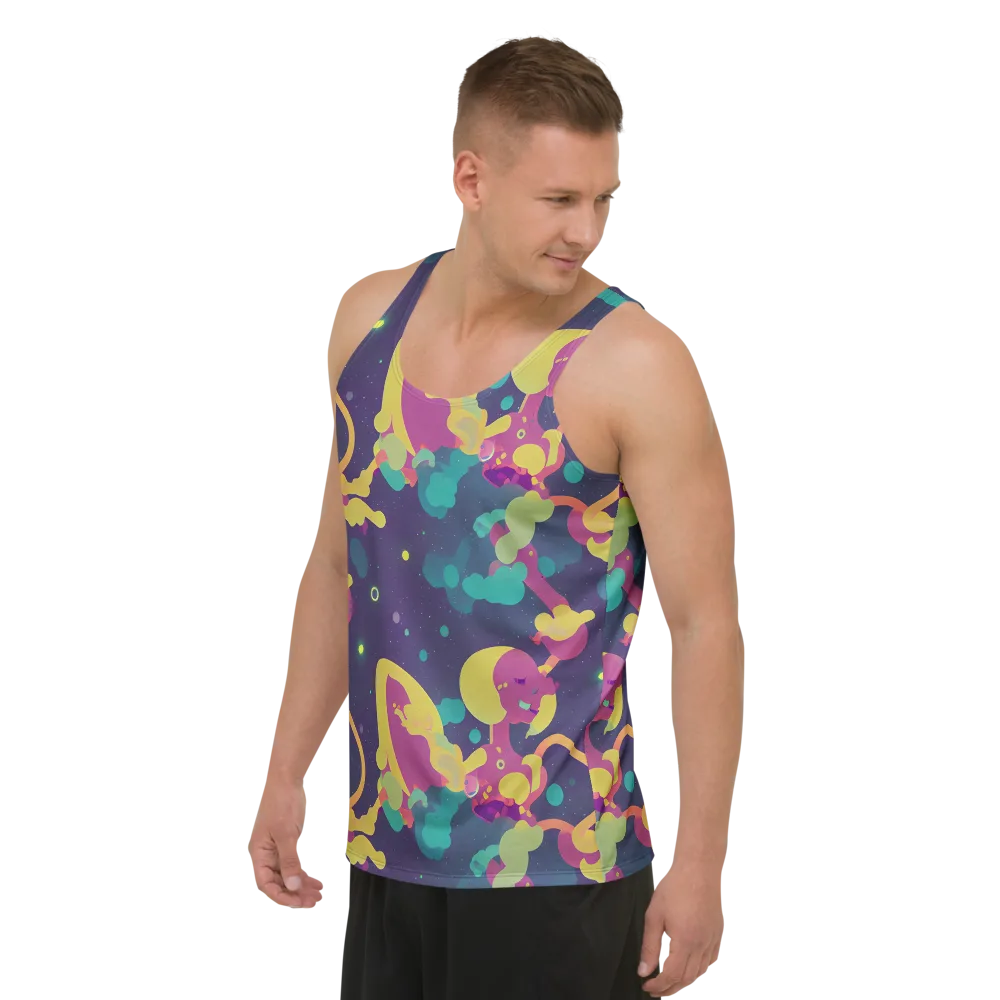 Cosmic Playroom on Men's Tank Top — Left Front