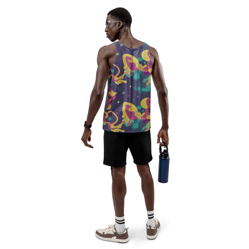 Cosmic Playroom on Men's Tank Top — Back