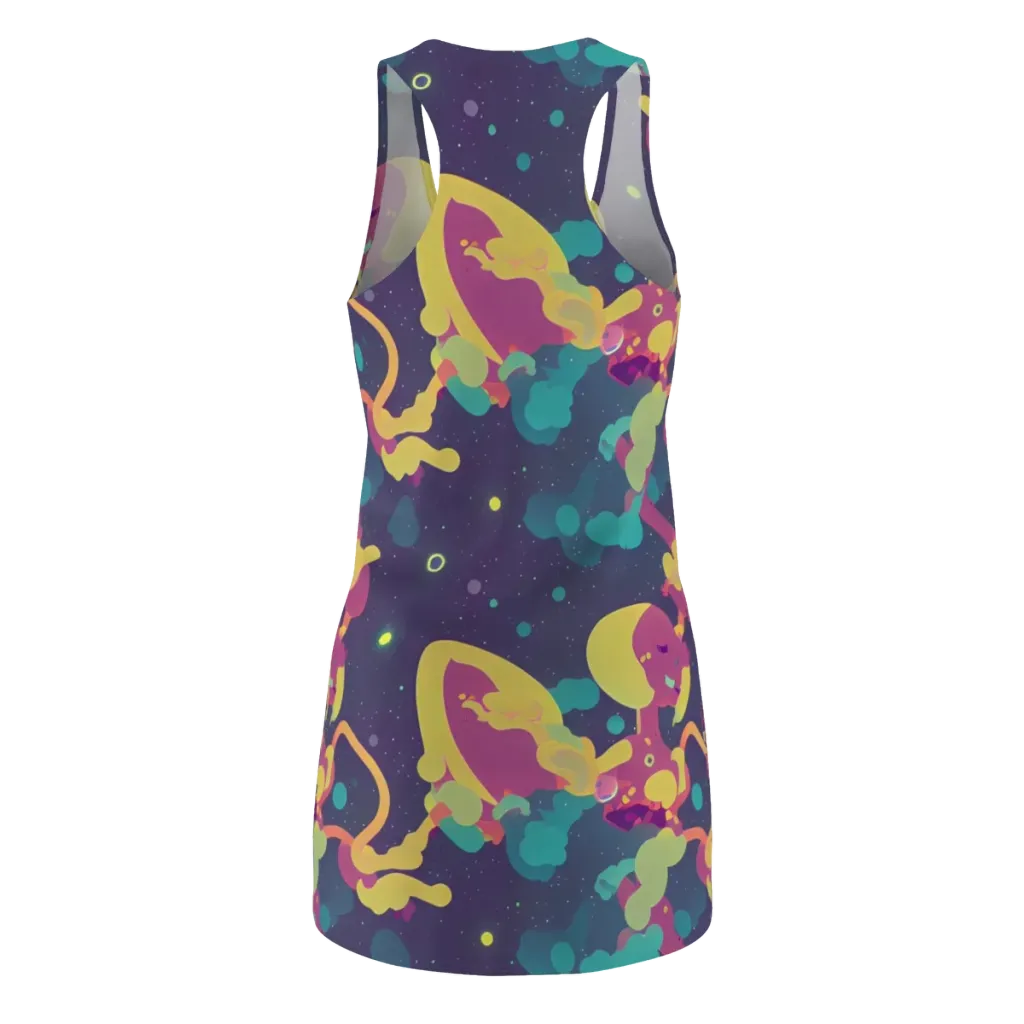 Cosmic Playroom on Racerback Dress — Back
