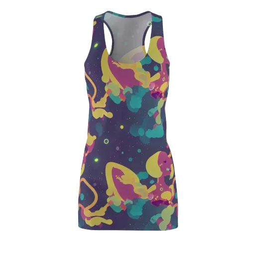 Cosmic Playroom on a Racerback Dress