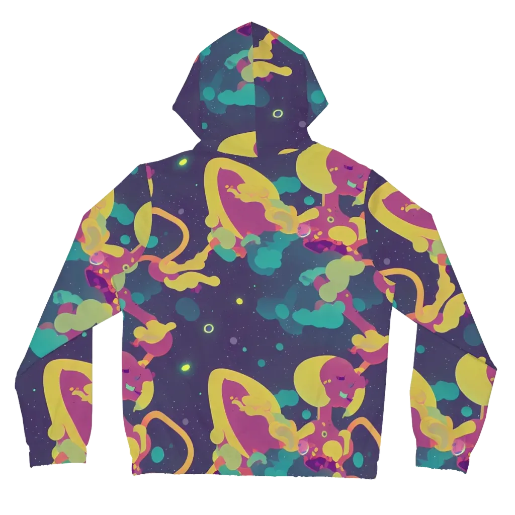 Cosmic Playroom on Women's Full-Zip Hoodie — Back