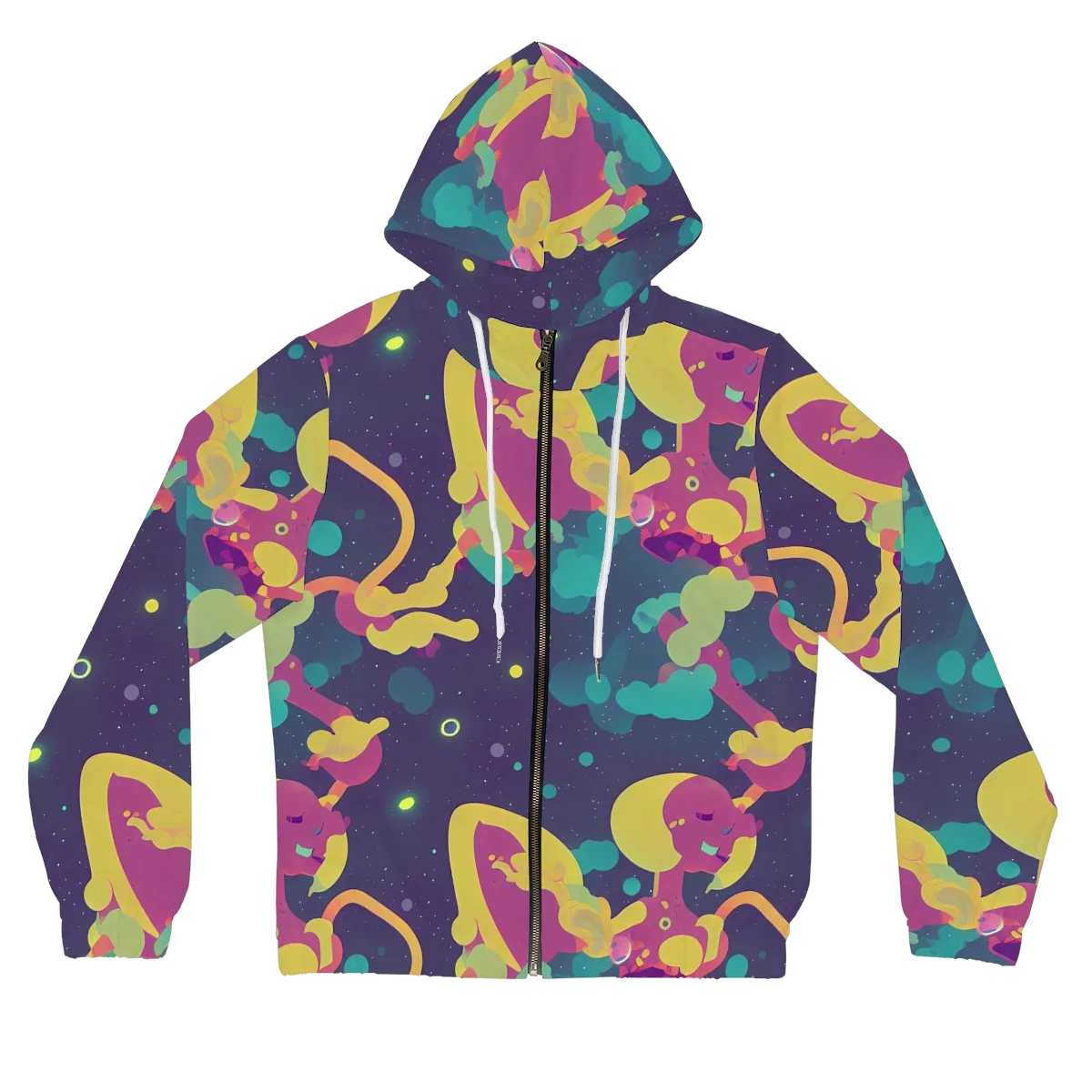 Cosmic Playroom on Women's Full-Zip Hoodie — Front
