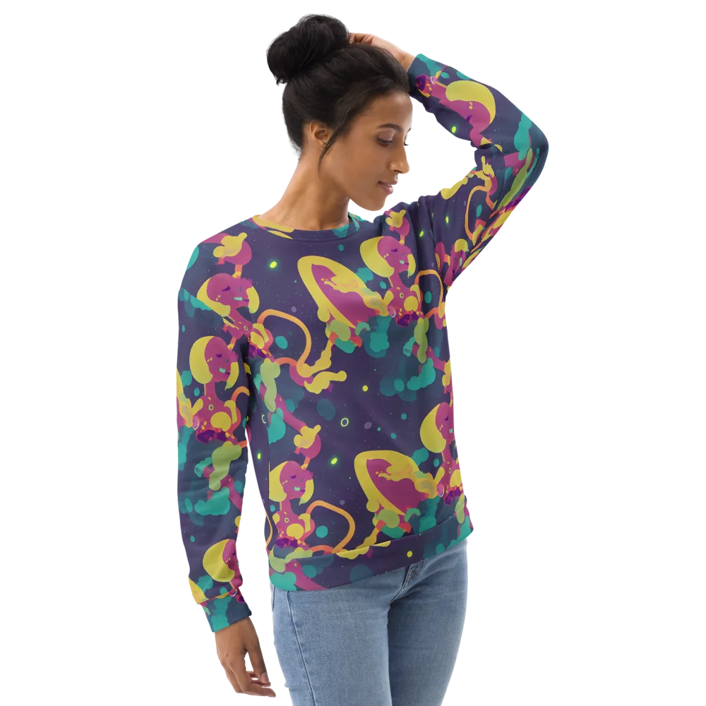 Cosmic Playroom on Sweatshirt — Right Front