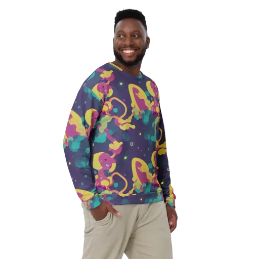 Cosmic Playroom on a Sweatshirt