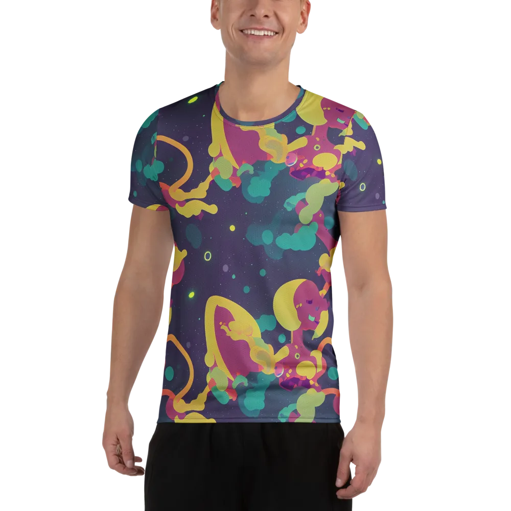 Cosmic Playroom on Men's Athletic T-Shirt — Front