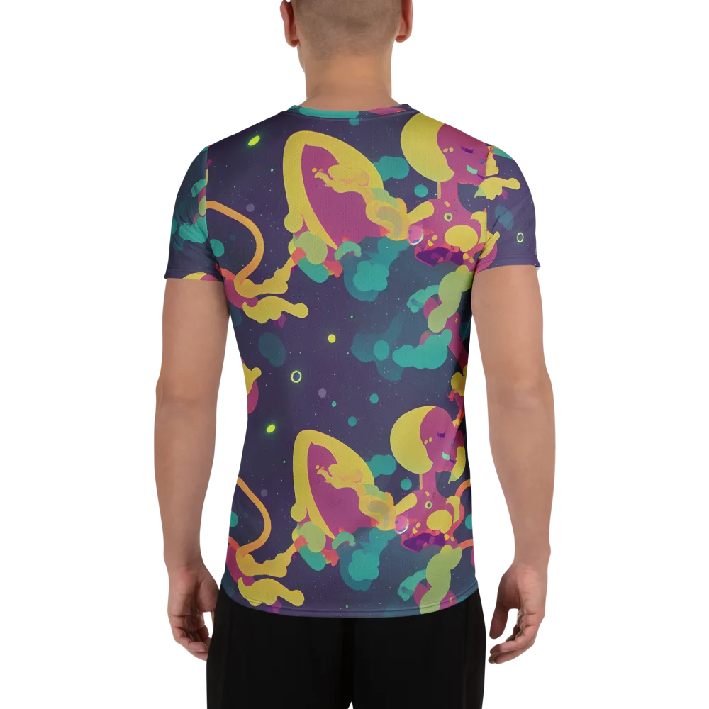 Cosmic Playroom on Men's Athletic T-Shirt — Back