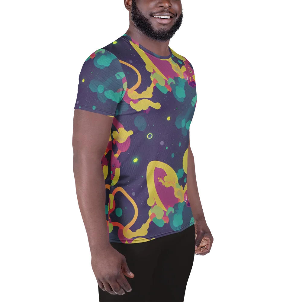 Cosmic Playroom on Men's Athletic T-Shirt — Right
