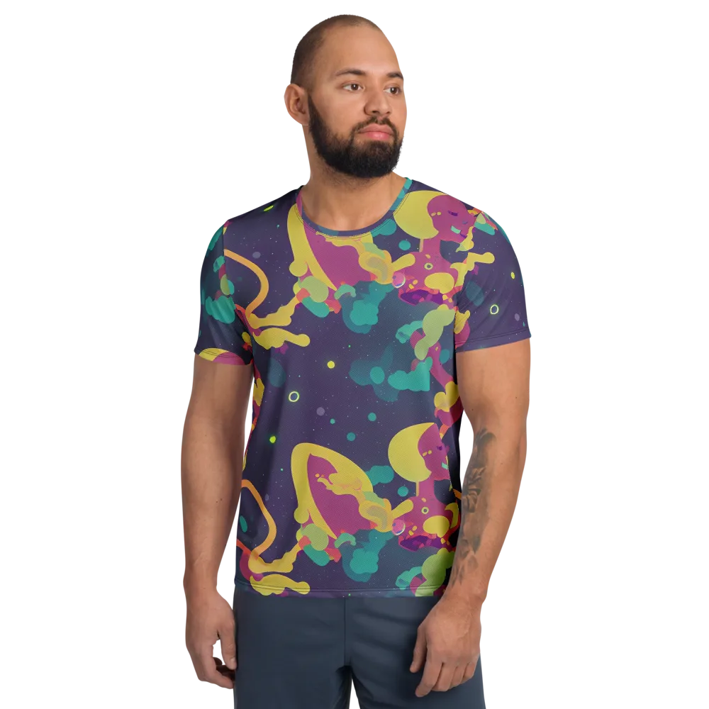 Cosmic Playroom on Men's Athletic T-Shirt — Front