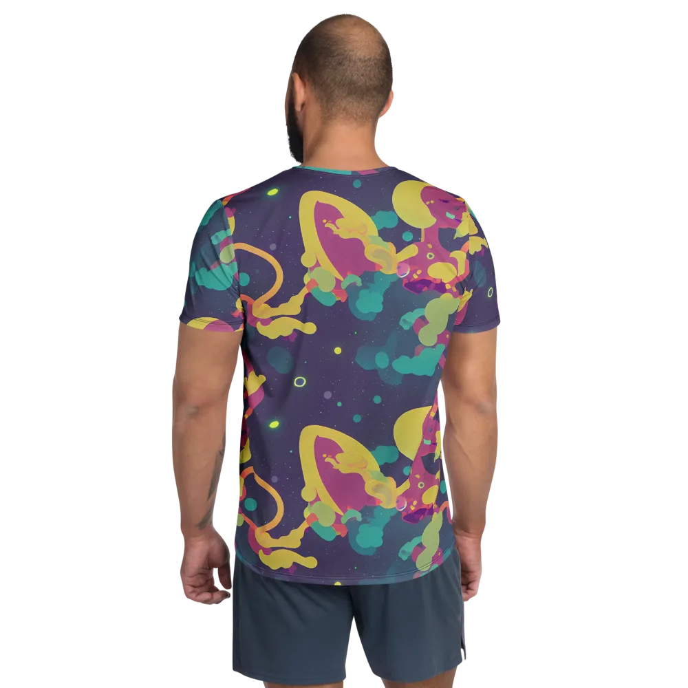 Cosmic Playroom on Men's Athletic T-Shirt — Back