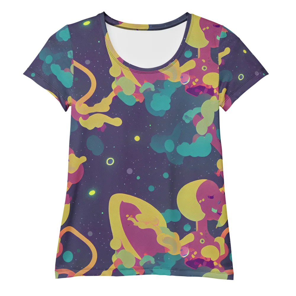 Cosmic Playroom on Women's Athletic T-Shirt — Front