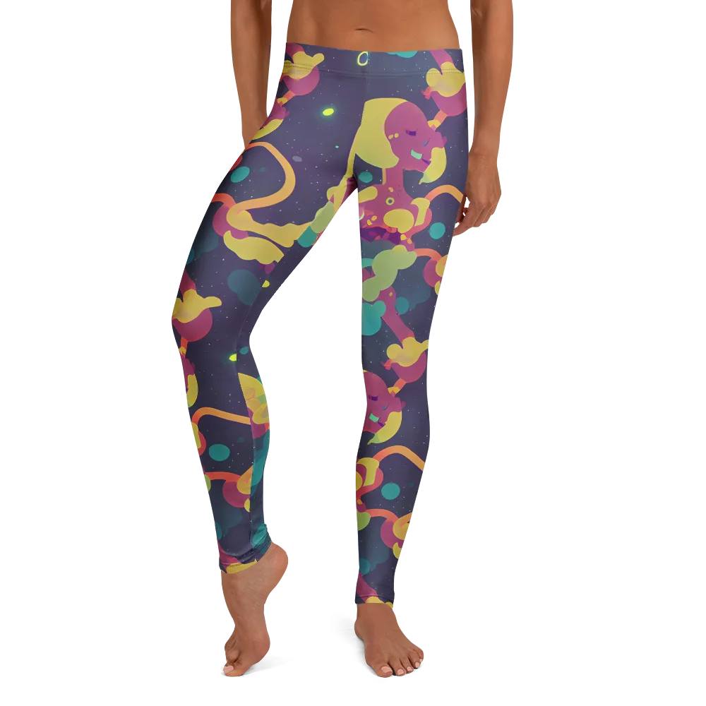 Cosmic Playroom on Leggings — Front