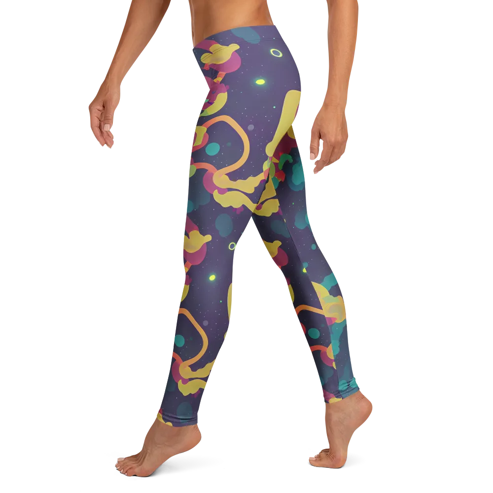 Cosmic Playroom on Leggings — Left