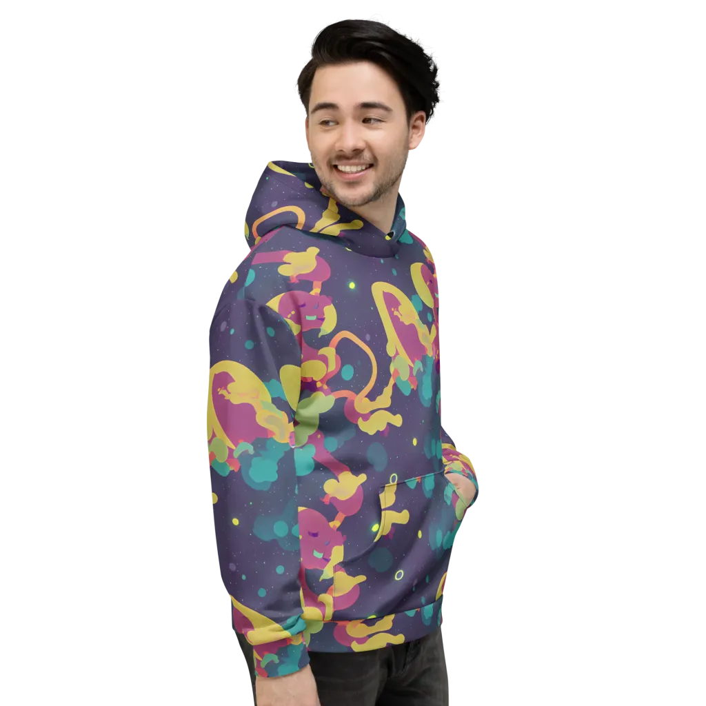 Cosmic Playroom on Hoodie — Right