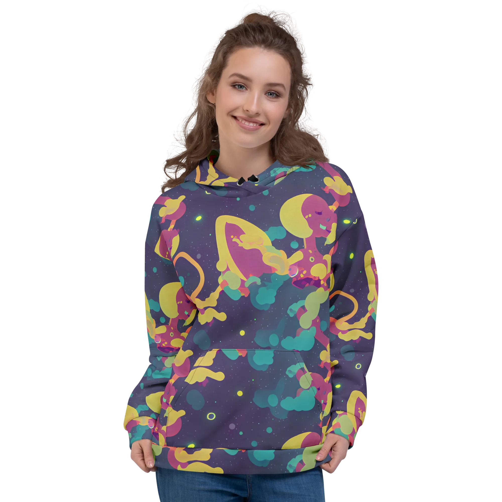 Cosmic Playroom on Hoodie — Front