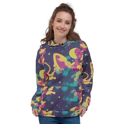 Cosmic Playroom on a Hoodie