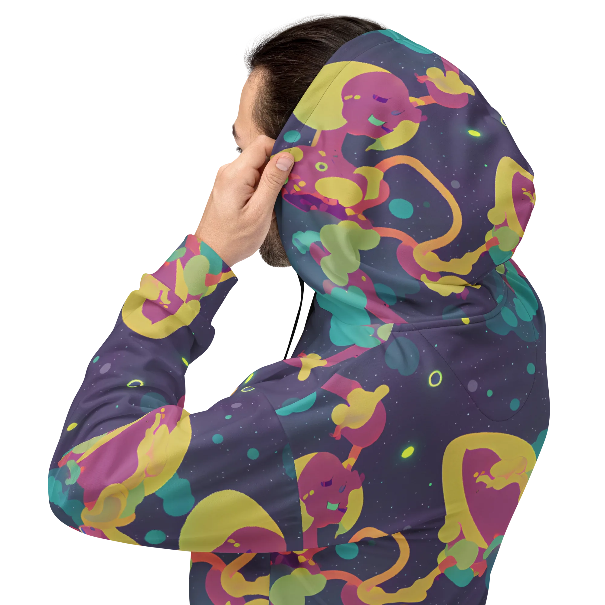 Cosmic Playroom on Hoodie — Back