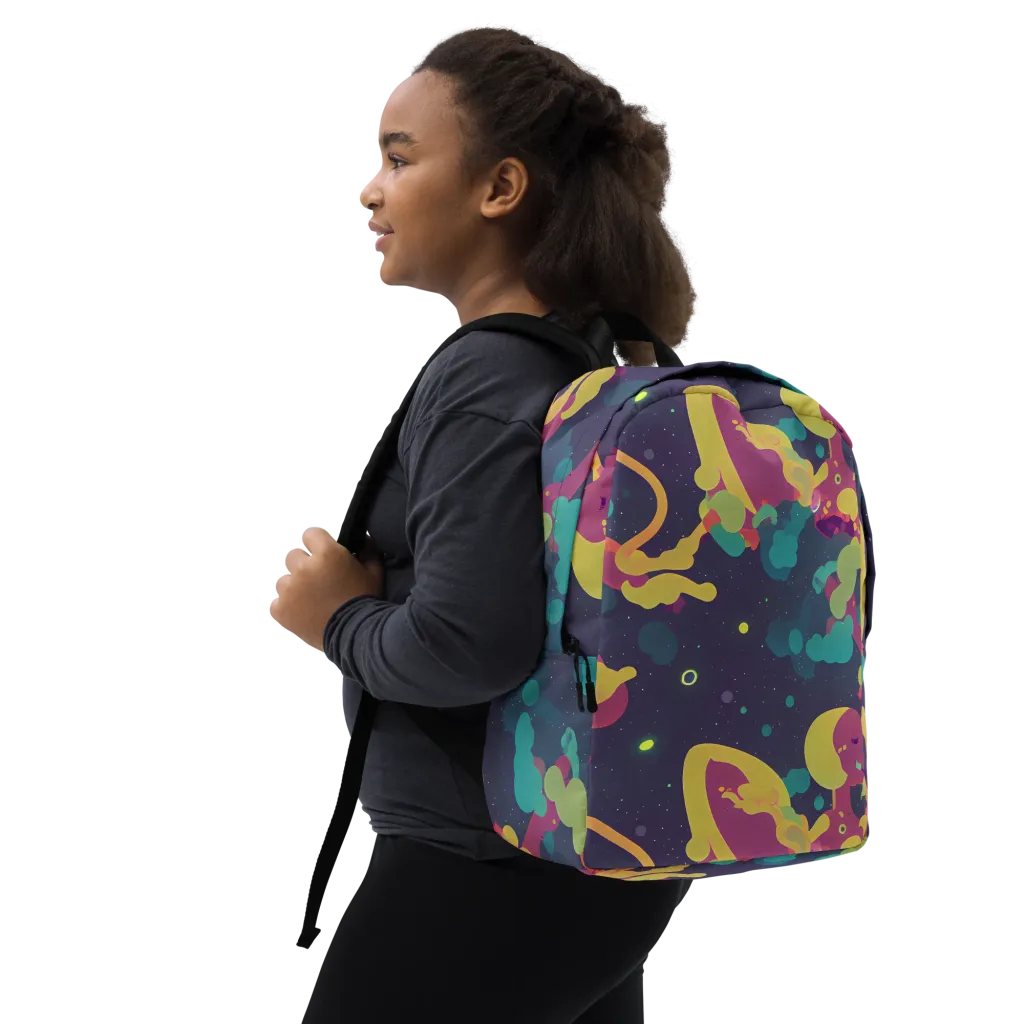 Cosmic Playroom on Minimalist Backpack — Right Front