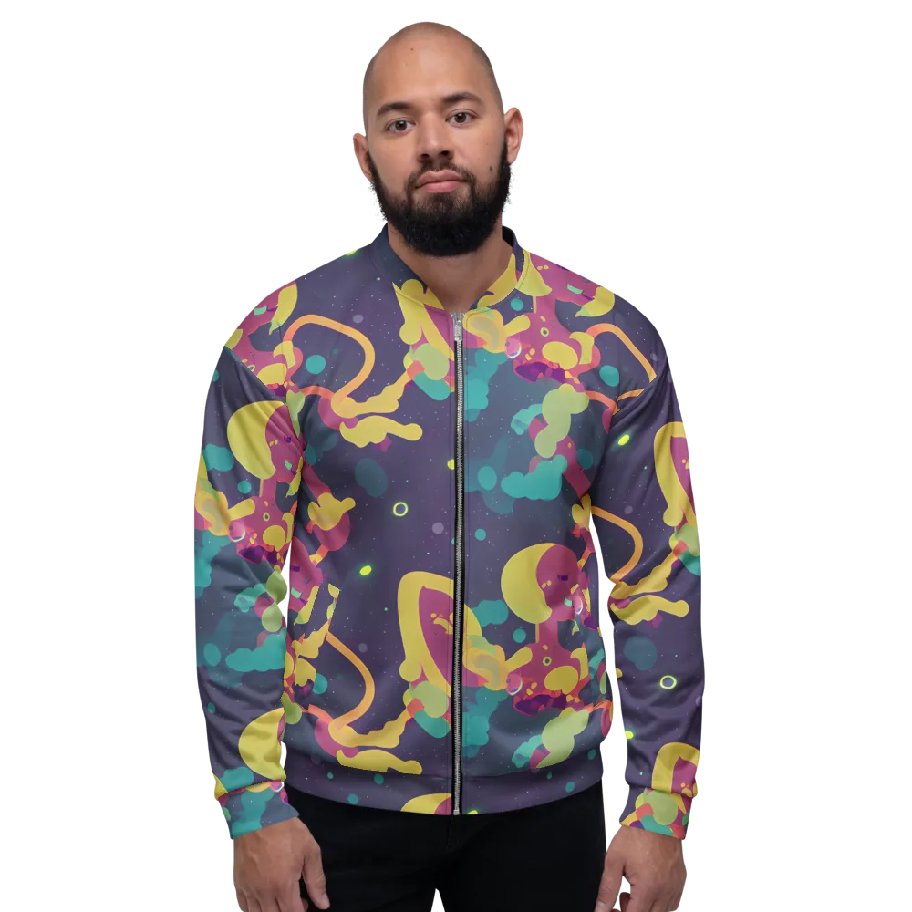 Cosmic Playroom on Bomber Jacket — Front
