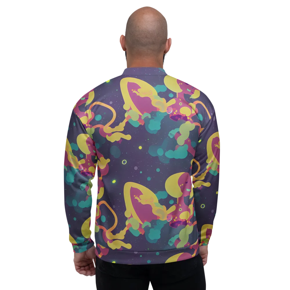Cosmic Playroom on Bomber Jacket — Back