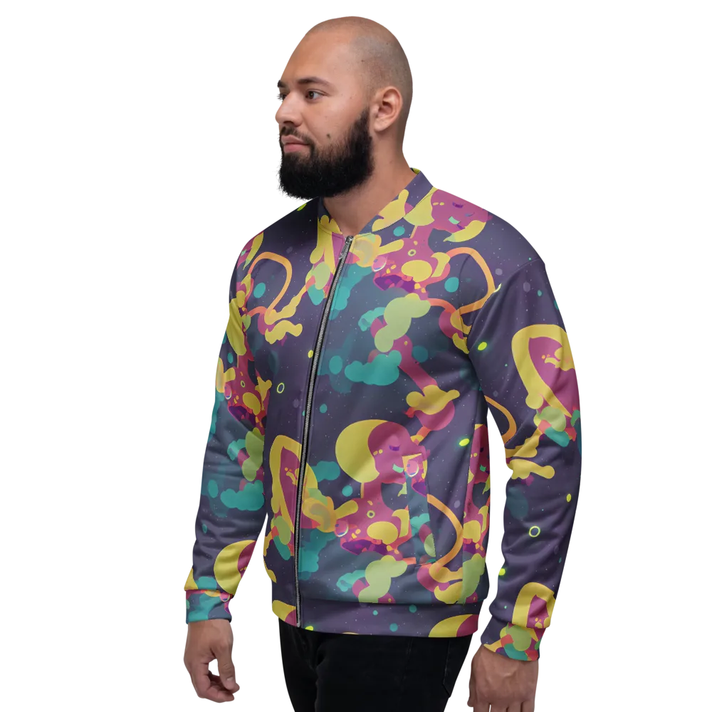Cosmic Playroom on Bomber Jacket — Left