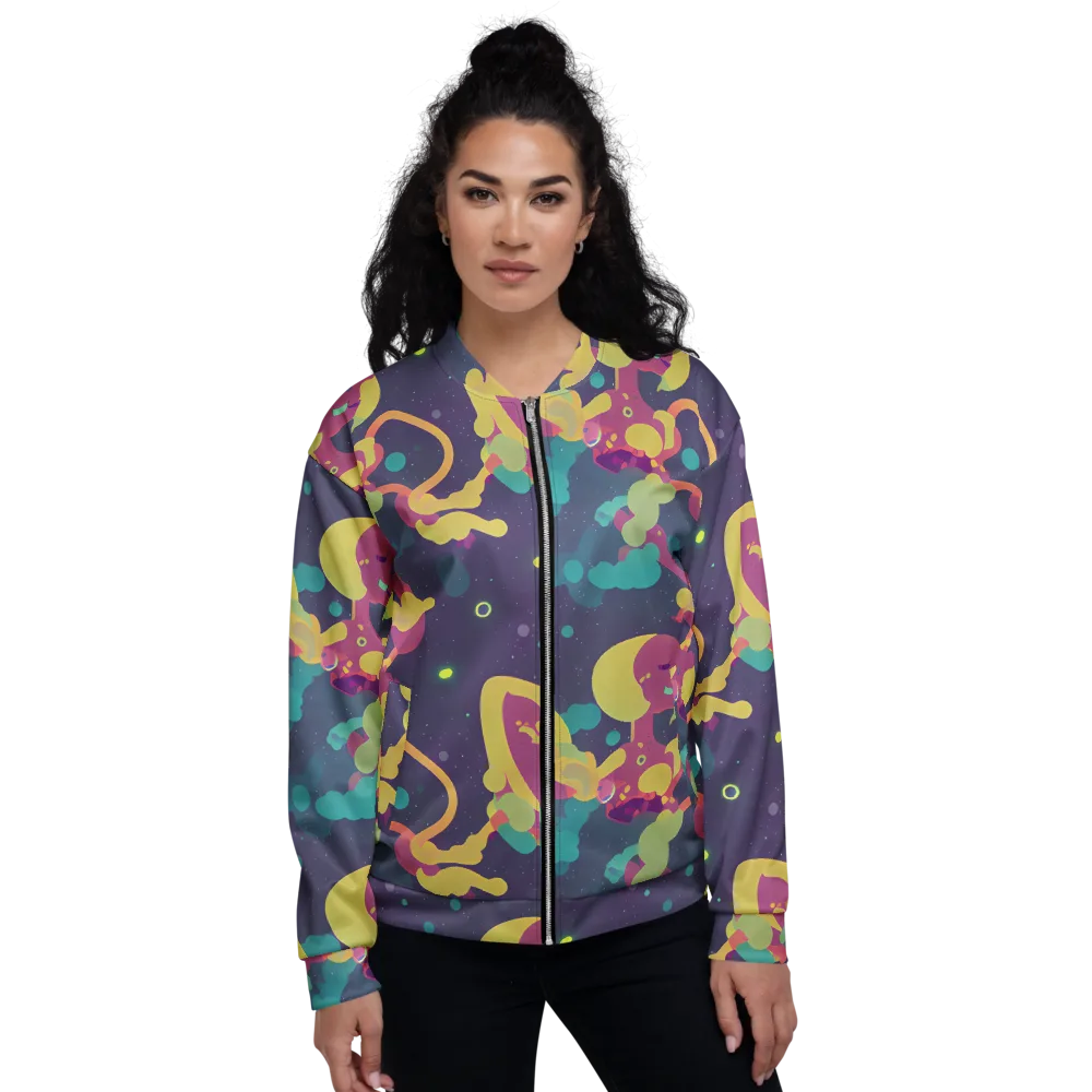 Cosmic Playroom on Bomber Jacket — Front