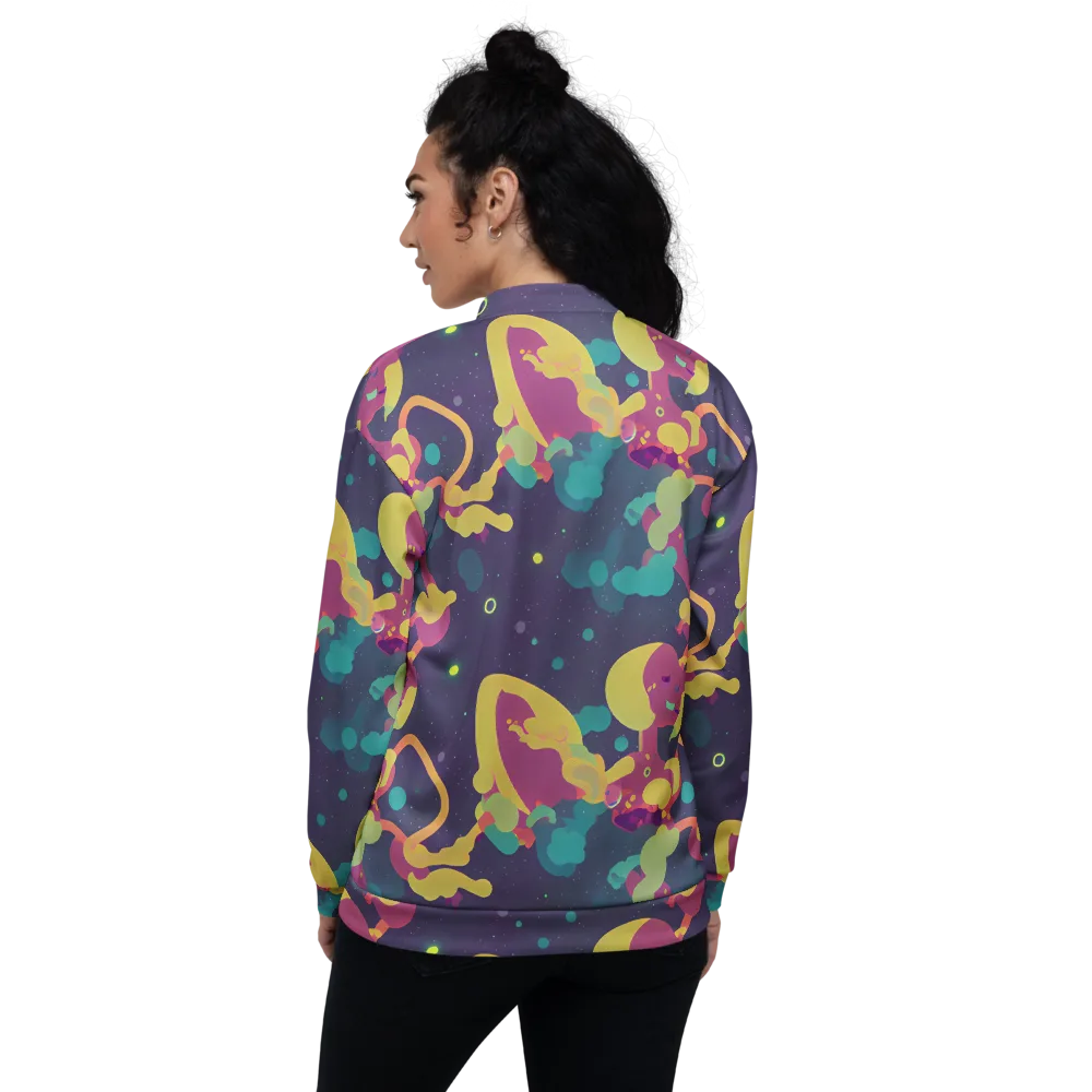 Cosmic Playroom on Bomber Jacket — Back