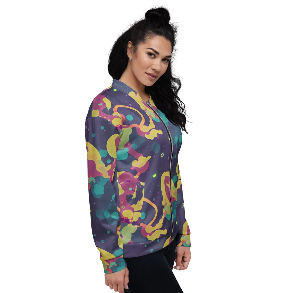 Cosmic Playroom on Bomber Jacket — Right
