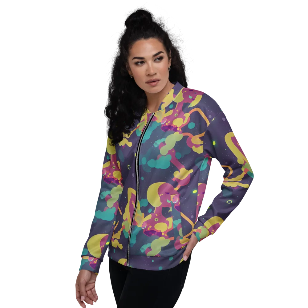 Cosmic Playroom on Bomber Jacket — Left