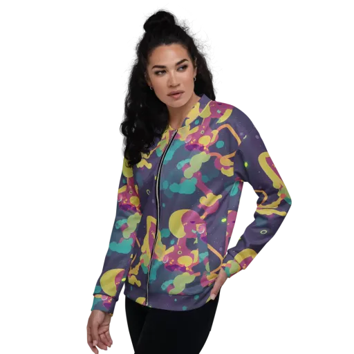 Cosmic Playroom on a Bomber Jacket