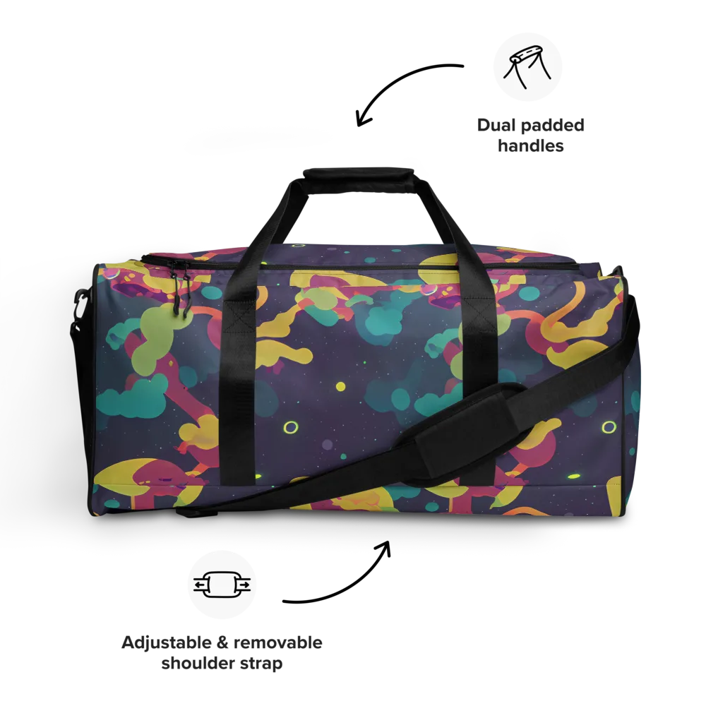 Cosmic Playroom on Duffle Bag — Front