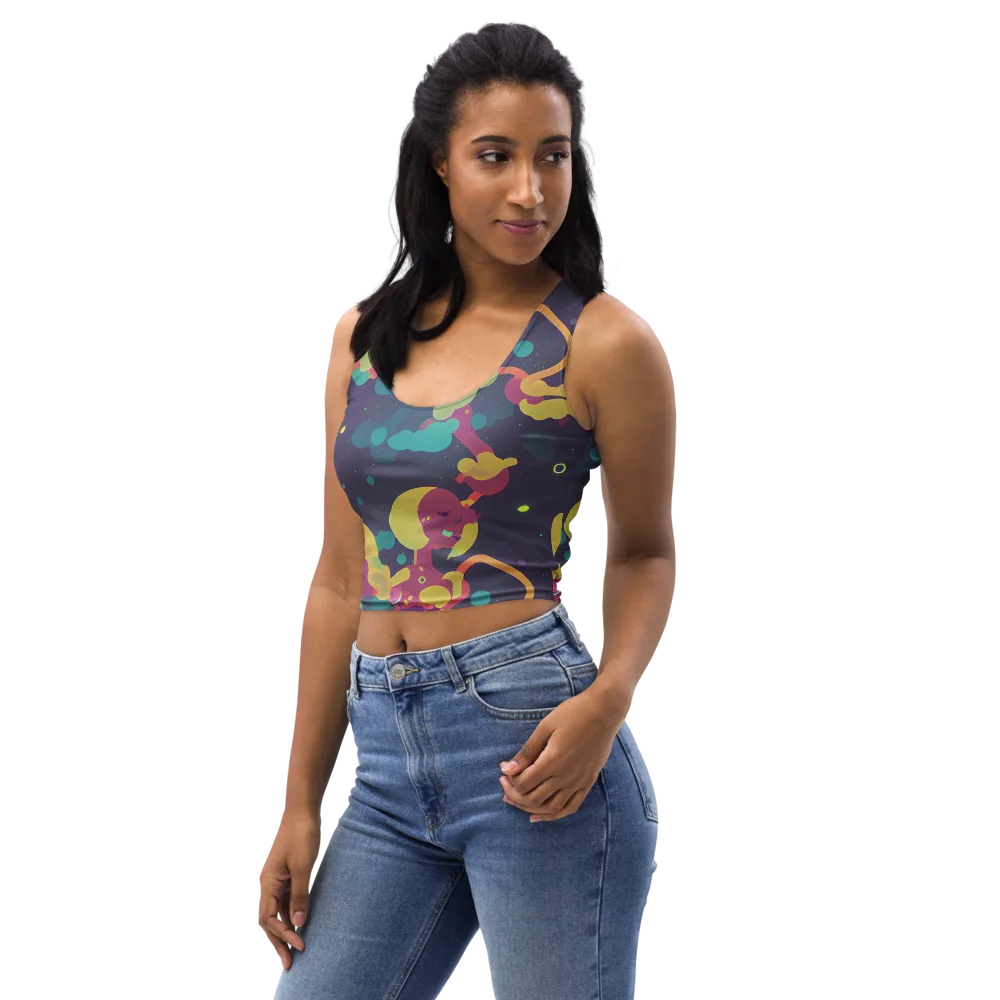 Cosmic Playroom on Crop Top — Left Front