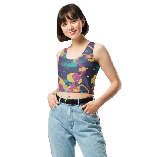 Cosmic Playroom on a Crop Top