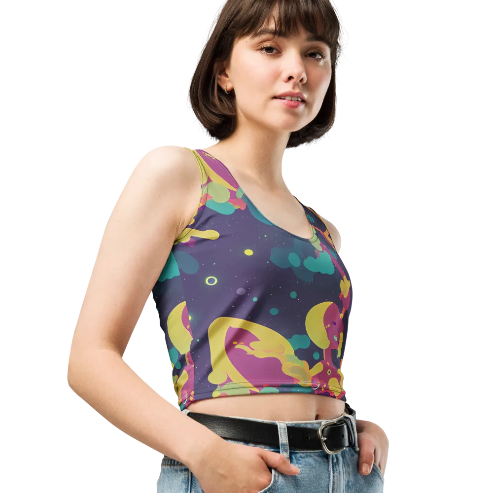 Cosmic Playroom on Crop Top — Right Front