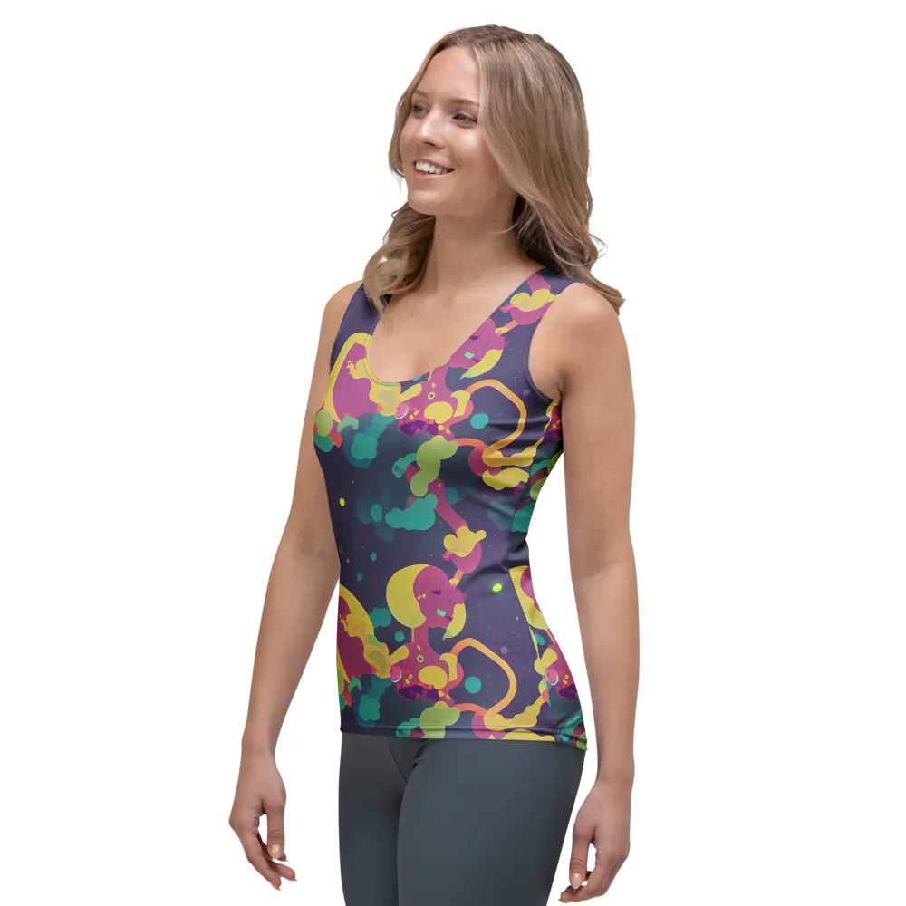 Cosmic Playroom on Women's Tank Top — Left Front