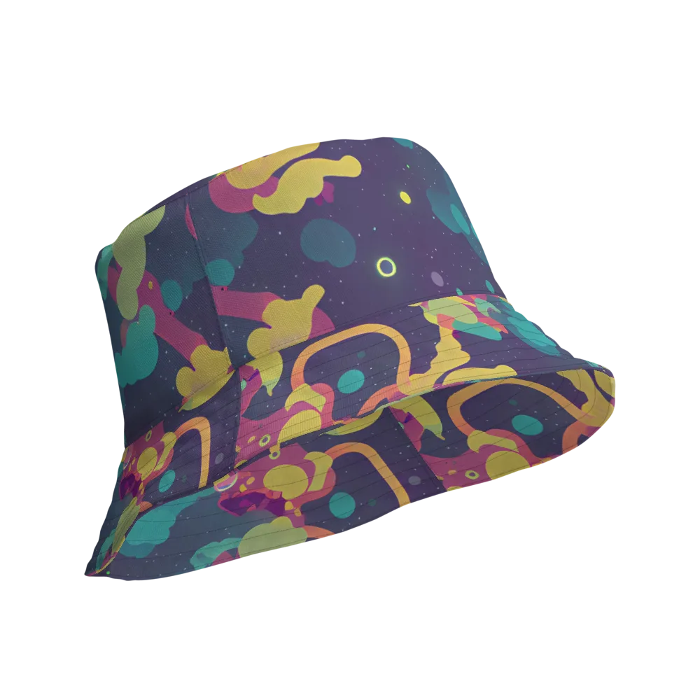 Cosmic Playroom on Reversible Bucket Hat — Product details Outside