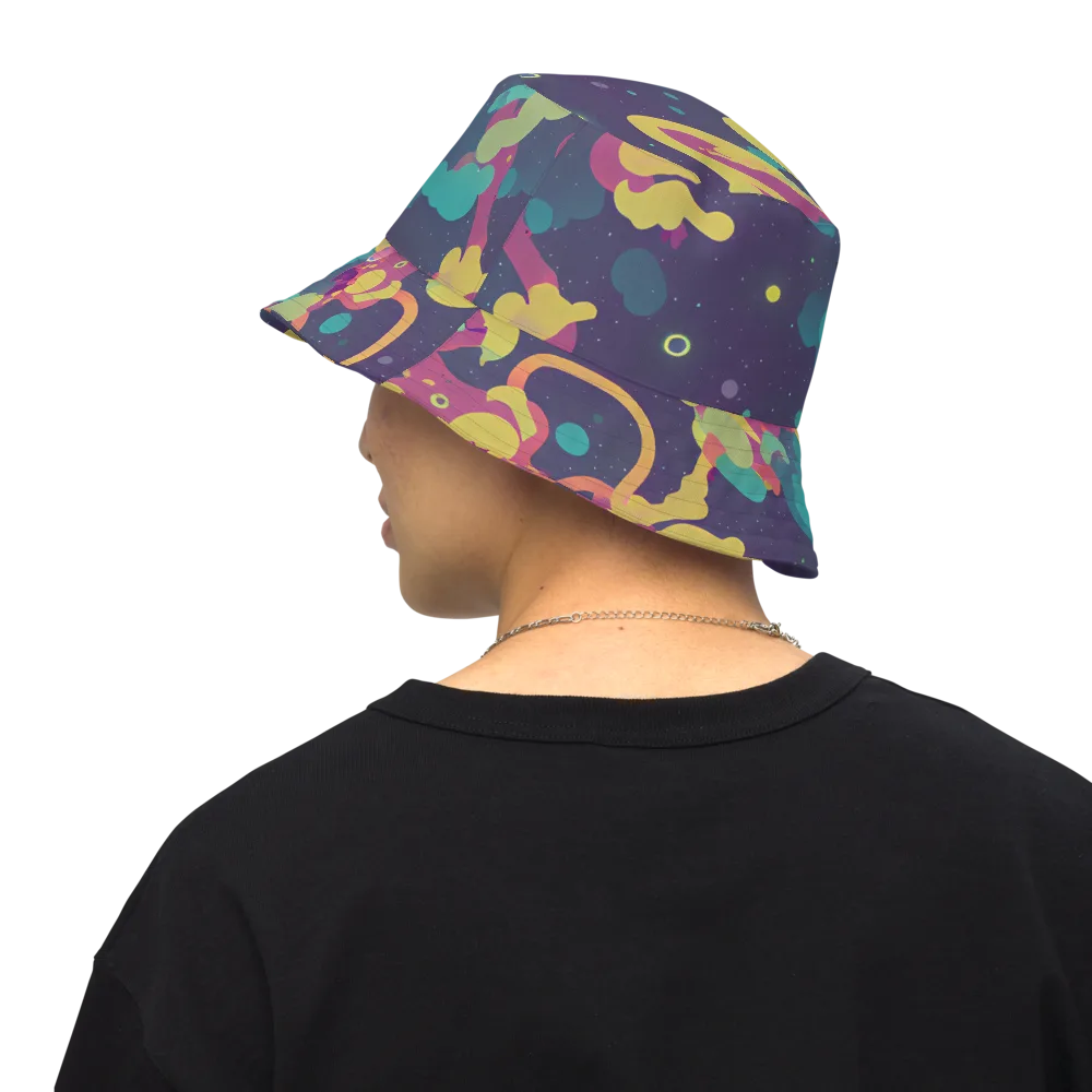 Cosmic Playroom on Reversible Bucket Hat — Back Inside
