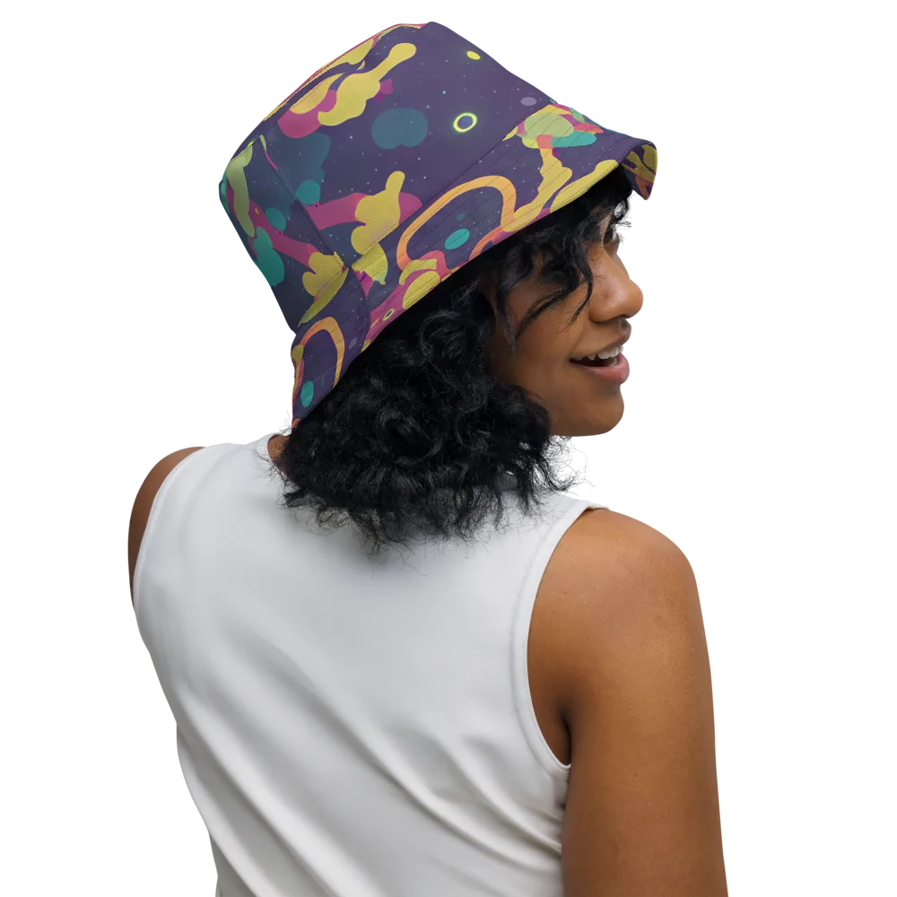 Cosmic Playroom on Reversible Bucket Hat — Right Outside